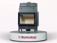 DYNAMIC W 2g 66.50.01 P - камінна топка з теплообмінником, потрійне скло Romotop - Зображення 2