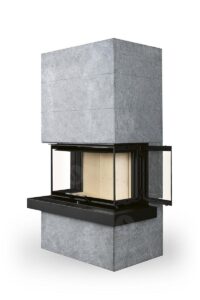 CARA C 02 - дизайнерський камін в облицюванні з каменю Romotop - Зображення 5