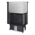IMPRESSION R 2g L 71.60.34.21 - кутова камінна топка права, темний шамот Romotop
