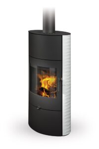 SONE 01 A кераміка з рельєфною структурою - акумуляційна піч-камін Romotop.