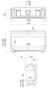 Газовий камін Metro 130 XT/3 - Зображення 5