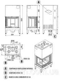 Камінна топка Plasma 75 DX/SX  фірми MCZ (Італія). - Зображення 3