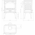 Чавунна піч Dovre 425 GM - Зображення 3