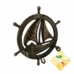 Настінна латунна ключниця кораблик Stilars - Зображення 2