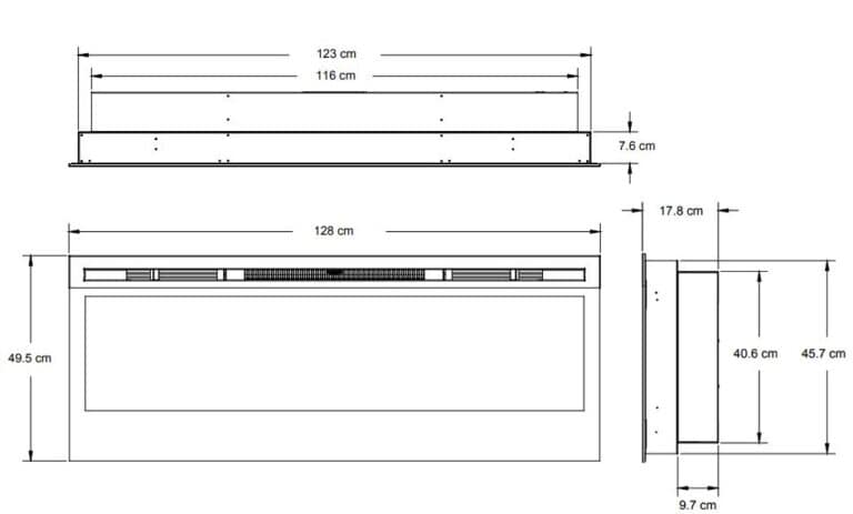 Електрокамін Dimplex Prism 50 "LED - Зображення 3