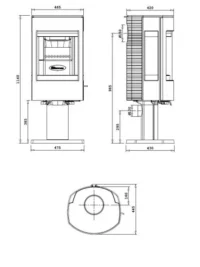 Чавунна піч Dovre ASTRO 4 CB/P - Зображення 4