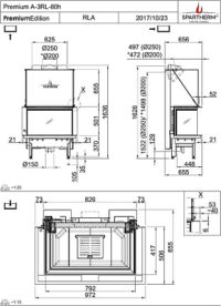 Сталева камінна топка Spartherm Premium A-3RL-80h. - Зображення 4
