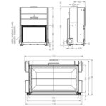 Стальна камінна топка Spartherm Arte Xh-3S - Зображення 3