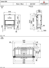 Сталева камінна топка Spartherm Varia Ash-4S. - Зображення 4