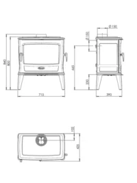 Чавунна Пічь Dovre TAI 55WD - Зображення 4