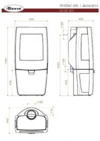 Чавунна піч Dovre Sense 403 - Зображення 4