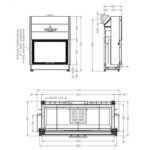 Стальна камінна топка Spartherm Varia 1V-100h. - Зображення 4