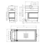 Стальна камінна топка Spartherm Arte U-90h-4S. - Зображення 4