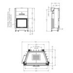 Сталева камінна топка Spartherm Mini Sh-4s. - Зображення 4