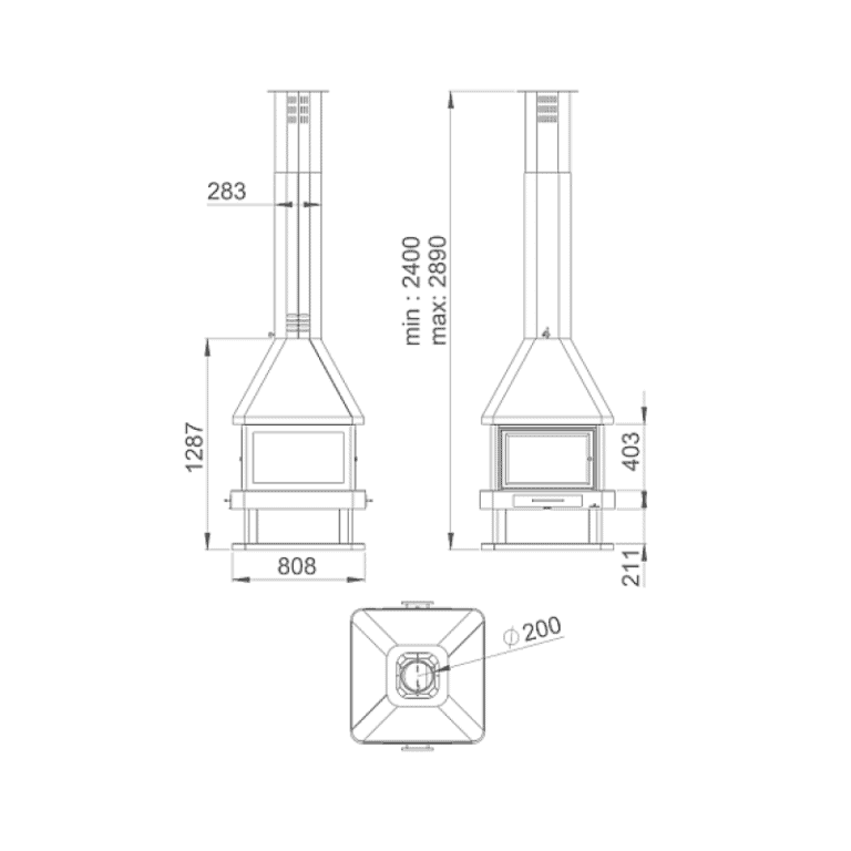 Готовий камін HUELVA Bronpi - Зображення 5