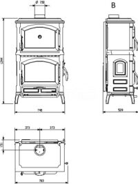 Чавунна Пічь Nordica Isotta Forno Evo - Зображення 6