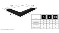 Камінна решітка LUFT SF кутова ліва 60x40x6 см (4 кольори). - Зображення 6
