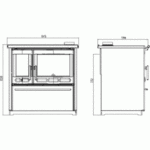 Варильні печі Plamen 850 Glas (red)  (Хорватія). - Зображення 3