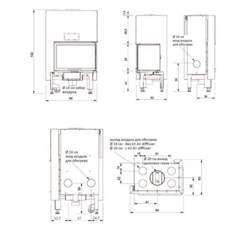 Камінна топка Windo2 75 SX - Зображення 4