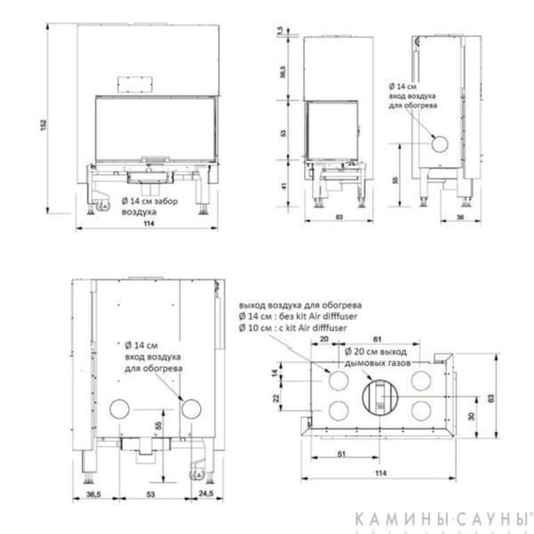 Камінна топка Windo2 95 DX - Зображення 3