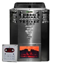 Електрокам'янка для лазні та сауни Ecoflame HYB90 9 кВт + пульт CON6