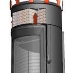 Сталева піч-камін Neosen 3 Vitres фірми Invicta (Франція). - Зображення 5