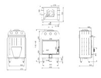 Камінна топка BOKAR 6050 (14,4 kW ) white ceramatex - Зображення 5