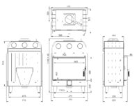 Камінна топка BOKAR 7050 (15,2 kW) white ceramatex - Зображення 4