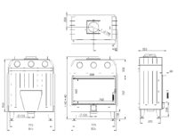 Камінна топка BOKAR 8050 (16,8 kW ) white ceramatex - Зображення 4