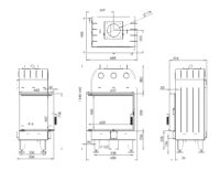 Камінна топка BOKAR 655047 L (14,5 kW ) white ceramatex - Зображення 6