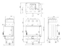 Камінна топка BOKAR 755047 L / R (15,2 kW ) black ceramatex - Зображення 7