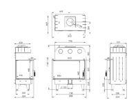 Камінна топка BOKAR 8550457 L/R (17,0 kW ) black ceramatex - Зображення 9