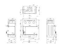 Камінна топка BOKAR 8550457 L/R (17,0 kW ) black ceramatex - Зображення 6