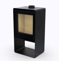 Піч сталева M-Fire Santorini з дровником (12kW). - Зображення 4