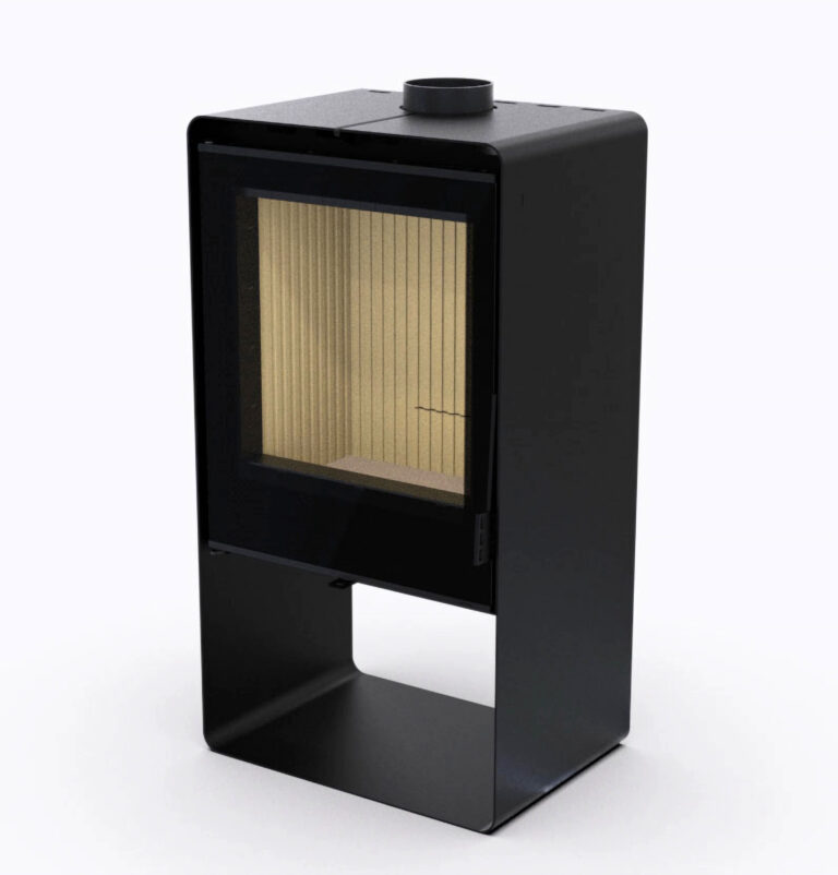 Піч сталева M-Fire Santorini з дровником (12kW). - Зображення 4