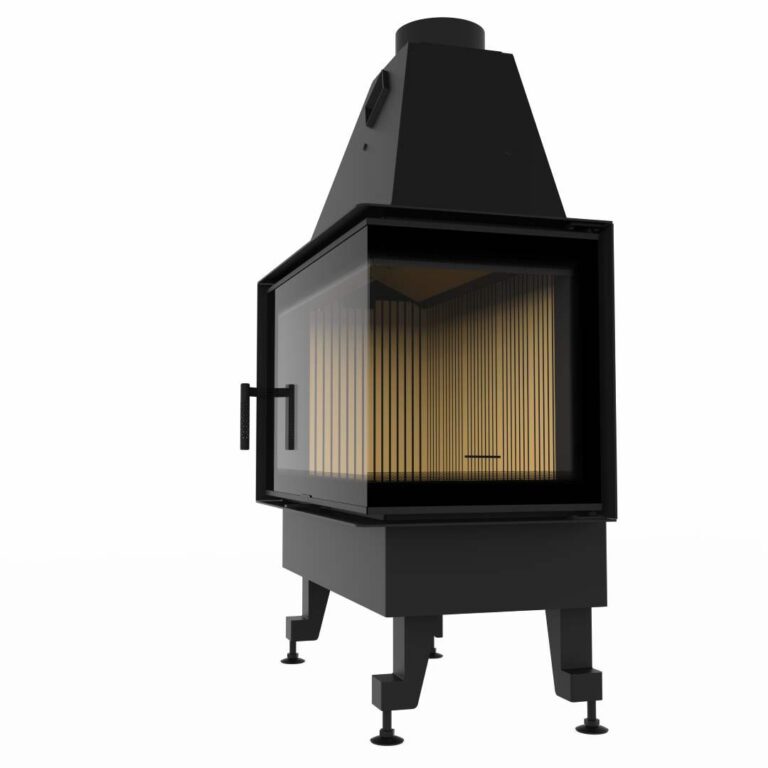 Камінна топка M-FIRE 80 кутова права (17kW) бокове відкриття. - Зображення 2