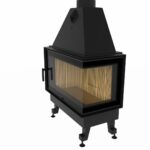 Камінна топка M-FIRE 80 кутова права (17kW) бокове відкриття. - Зображення 3