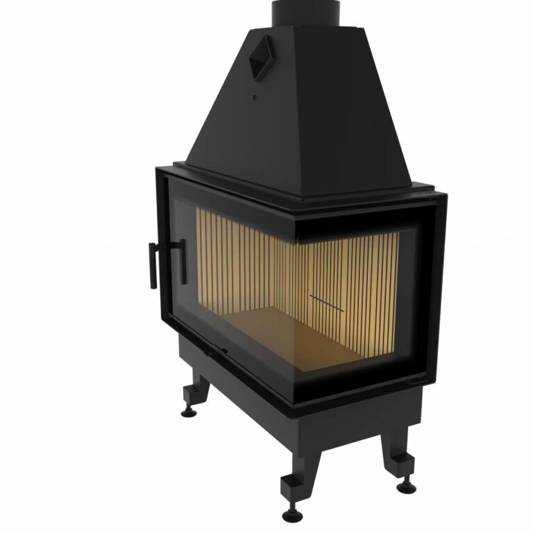 Камінна топка M-FIRE 80 кутова права (17kW) бокове відкриття. - Зображення 3