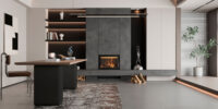 Камінна топка BOKAR 8050 (16,8 kW ) black ceramatex - Зображення 4
