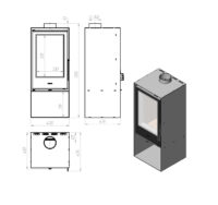 Піч сталева M-Fire Evia (10kW) - Зображення 6