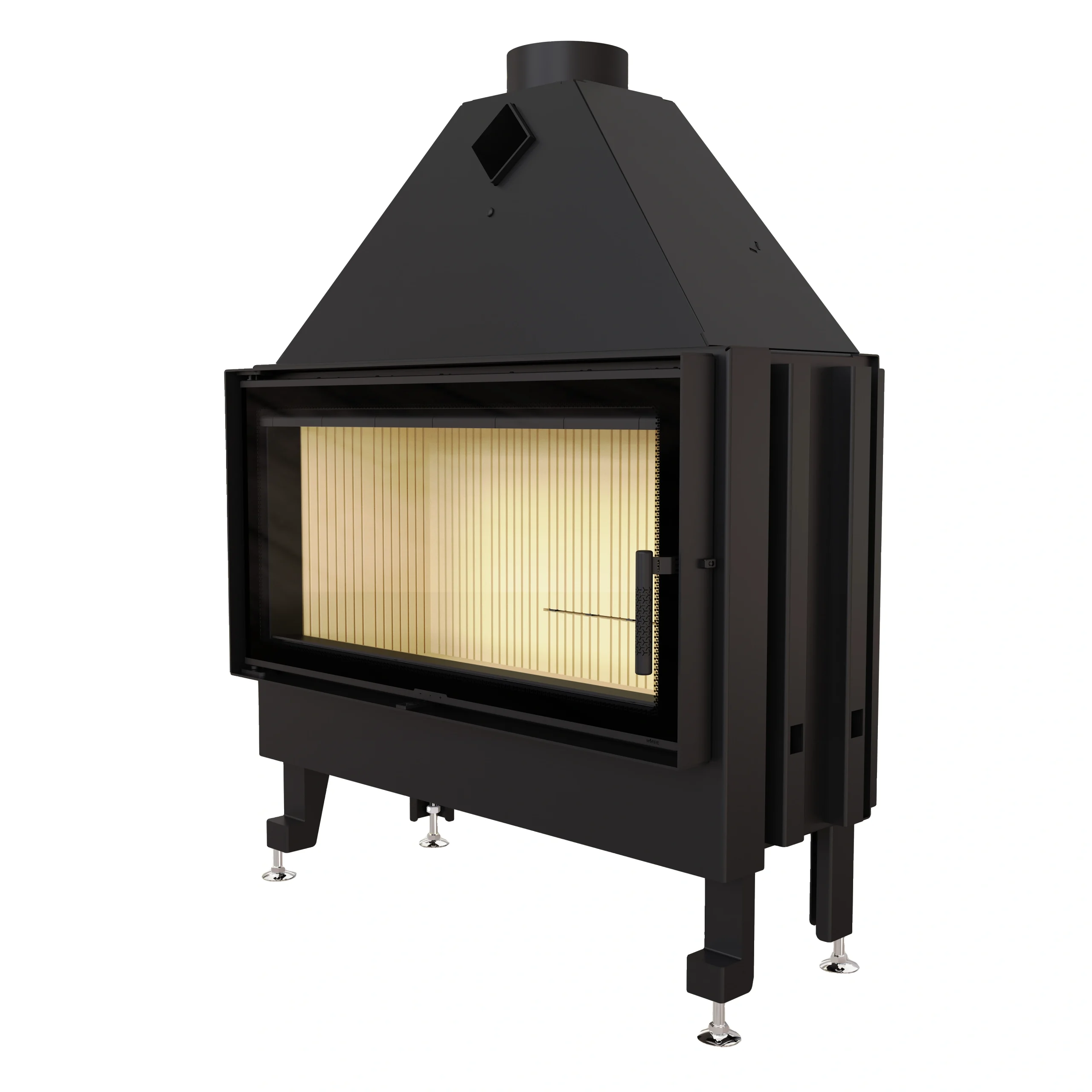 100-RSSRRyoR_3 Камінна топка M-FIRE 100 пряма 20kW - Зображення 1