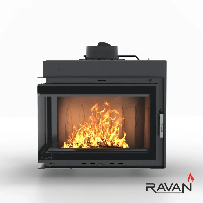 Чавунна камінна топка Ravan IMPERIAL 700 L на дровах - Зображення 2