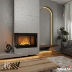 Чавунна камінна топка Ravan IMPERIAL 700 L на дровах - Зображення 6