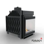 Чавунна камінна топка Ravan IMPERIAL 700 L на дровах - Зображення 5