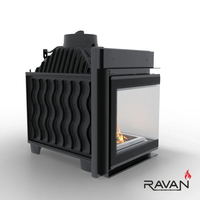 Чавунна камінна топка Ravan IMPERIAL 700 L на дровах - Зображення 5