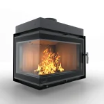 Чавунна камінна топка Ravan IMPERIAL 700 L на дровах - Зображення 3