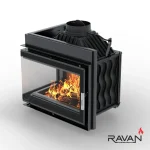 Чавунна камінна топка Ravan IMPERIAL 700 L на дровах - Зображення 4