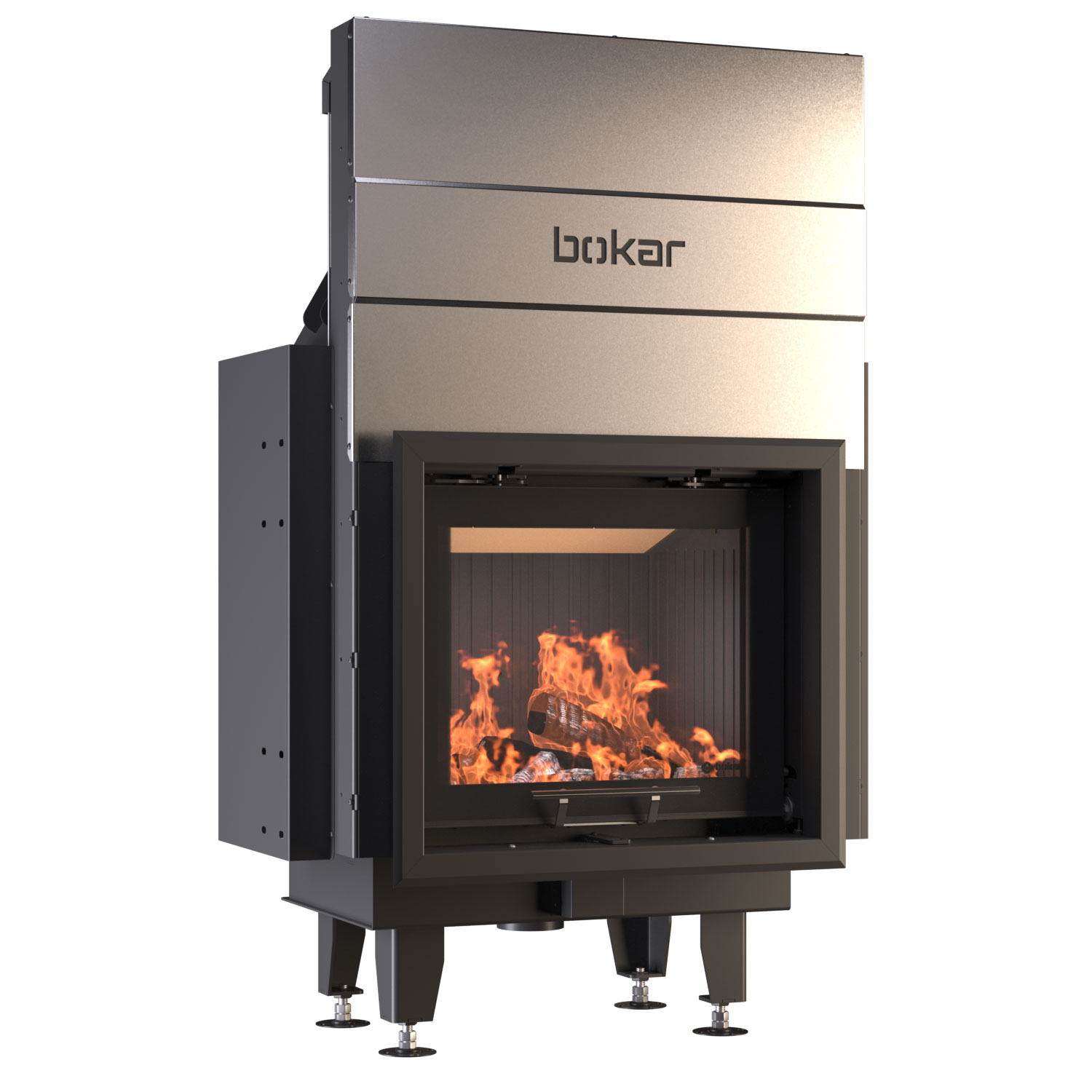BOKAR_6050_G_black_fire_frame_0030-1500x1500 Камінна топка BOKAR 6050G (14,4 kW ) black ceramatex - Зображення 1