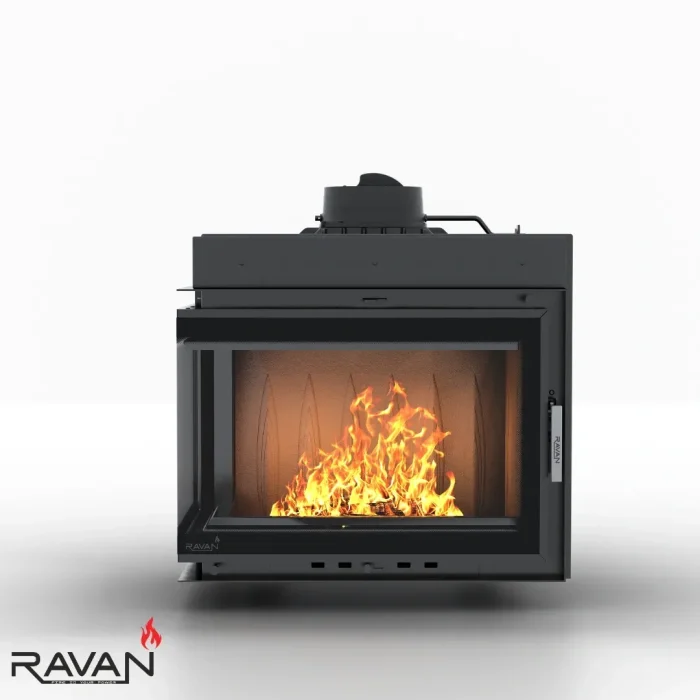 Чавунна камінна топка Ravan IMPERIAL 600 L на дровах - Зображення 3