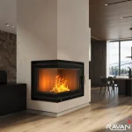 Чавунна камінна топка Ravan IMPERIAL 600 L на дровах - Зображення 7